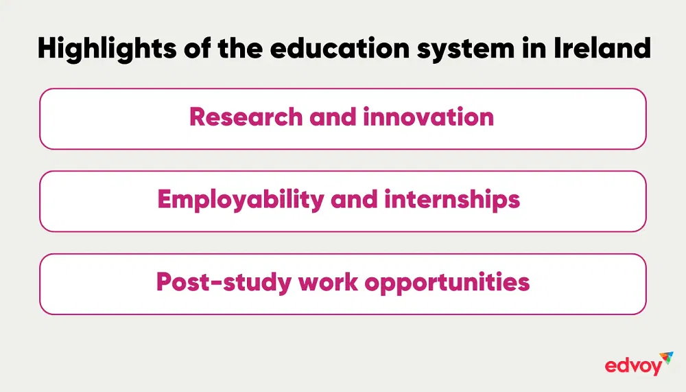 Irish education system highlights